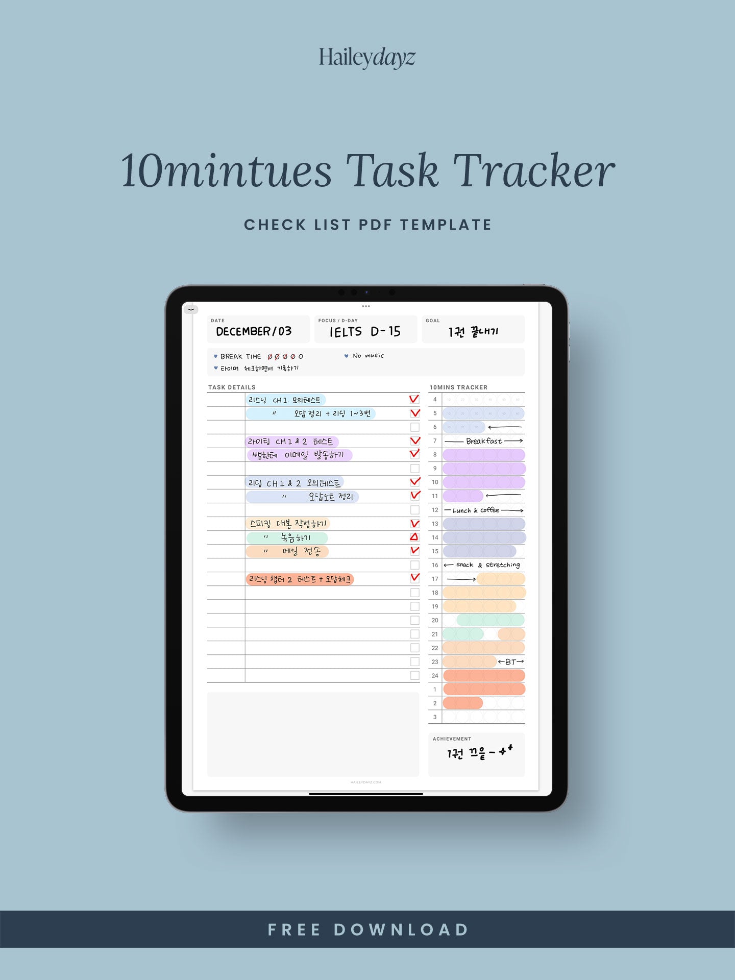 10mins Time Tracker