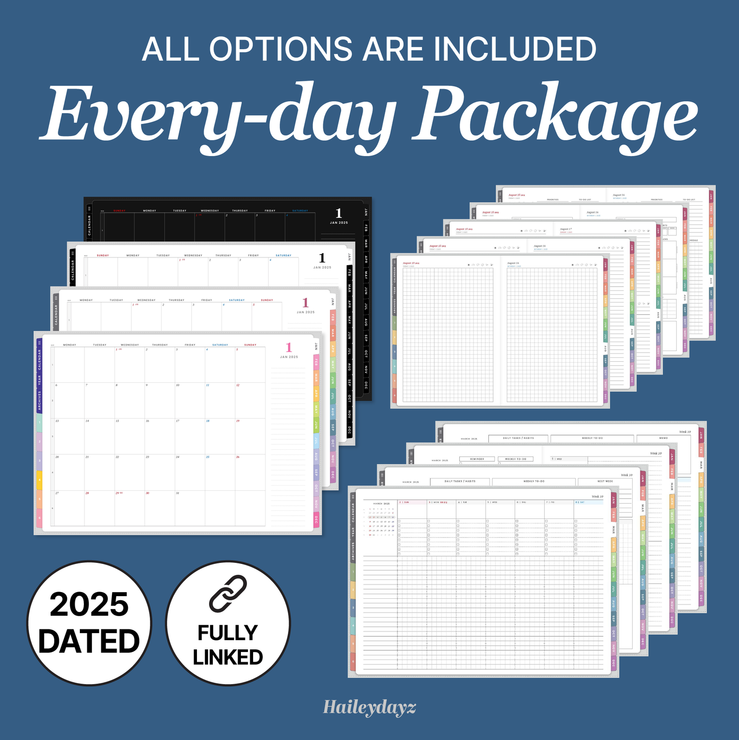 2025 Every-day Planner Bundle Pack