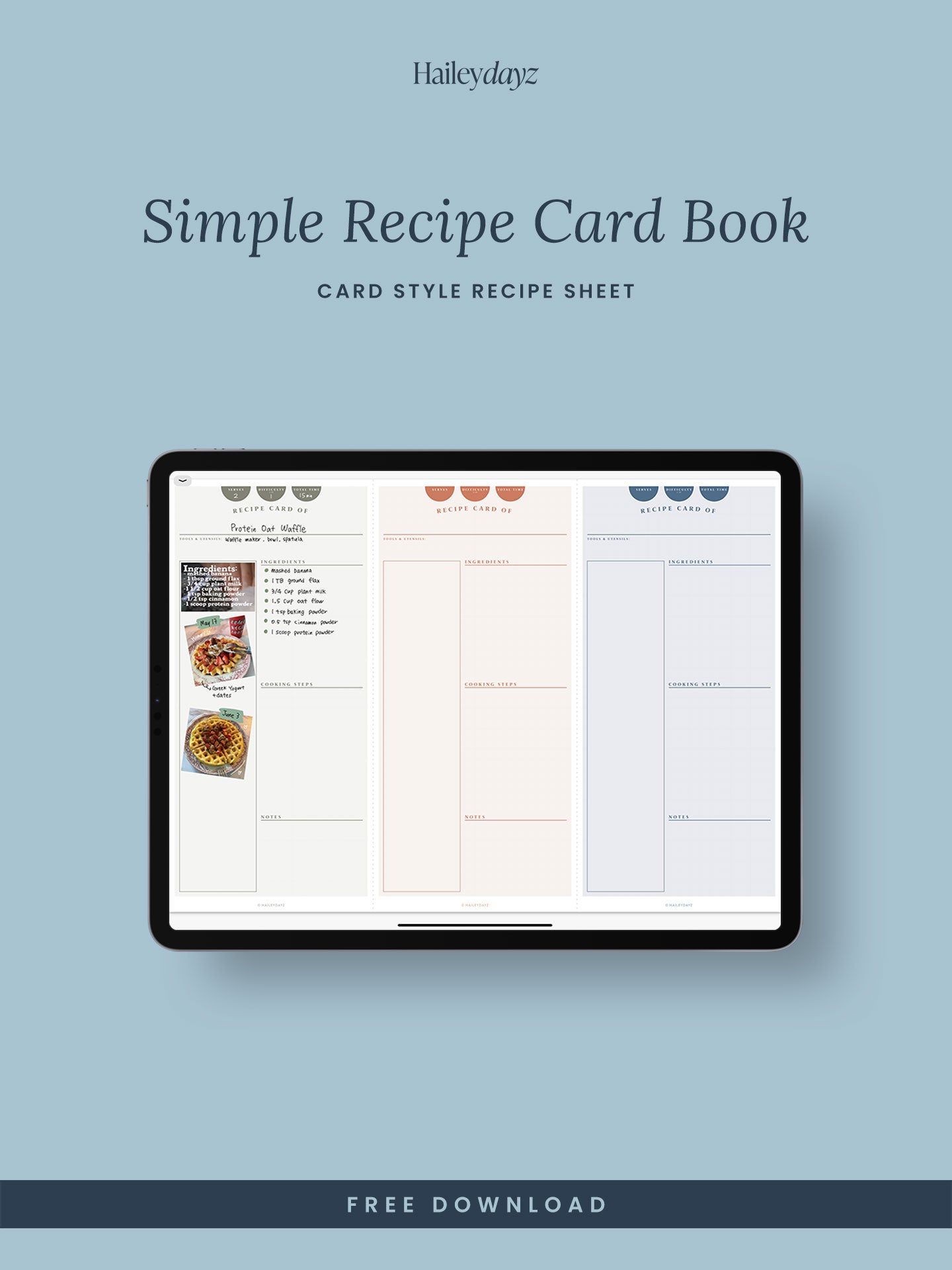 Recipe Card Template