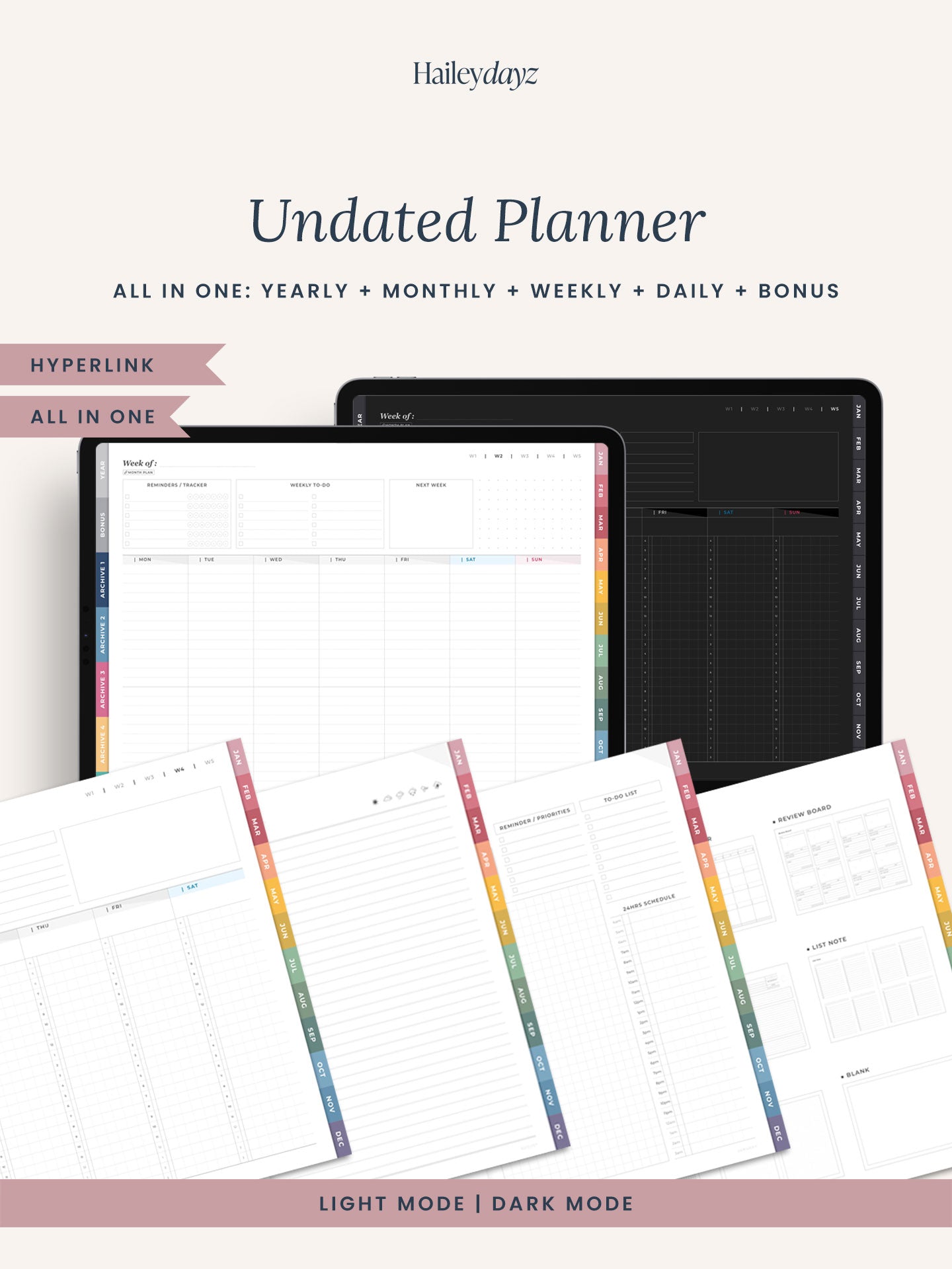 Undated Planner(All-in-One)