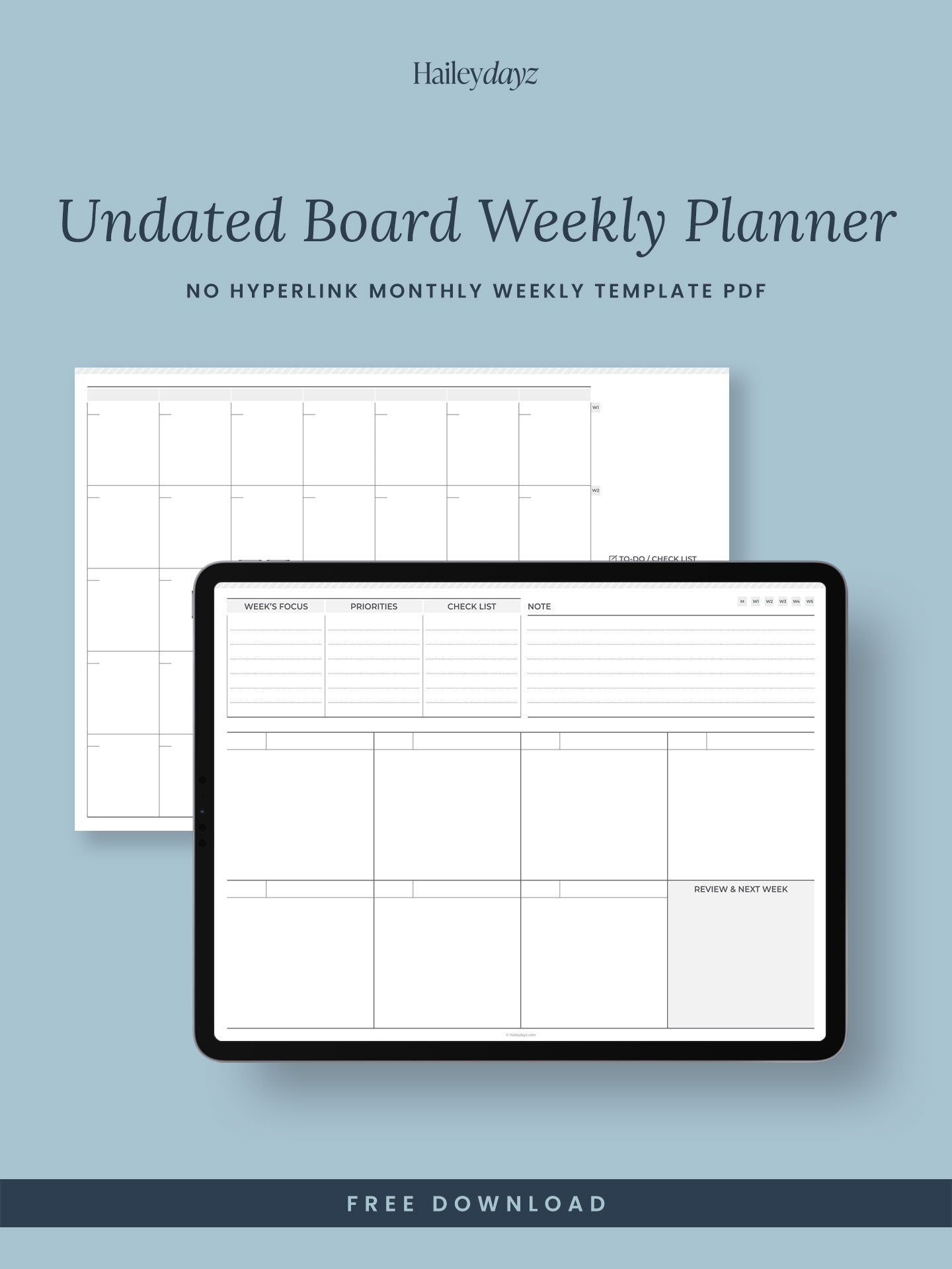 Board Weekly Planner