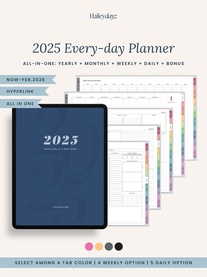 2025 Every-day Planner(All-in-One)