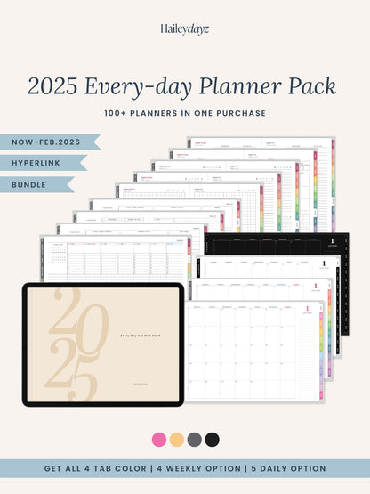 2025 Every-day Planner Bundle Pack