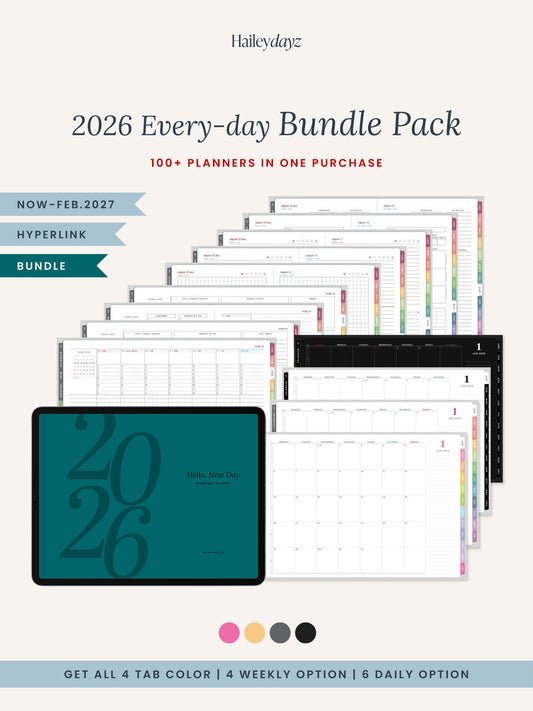 2026 Every-day Planner Bundle Pack