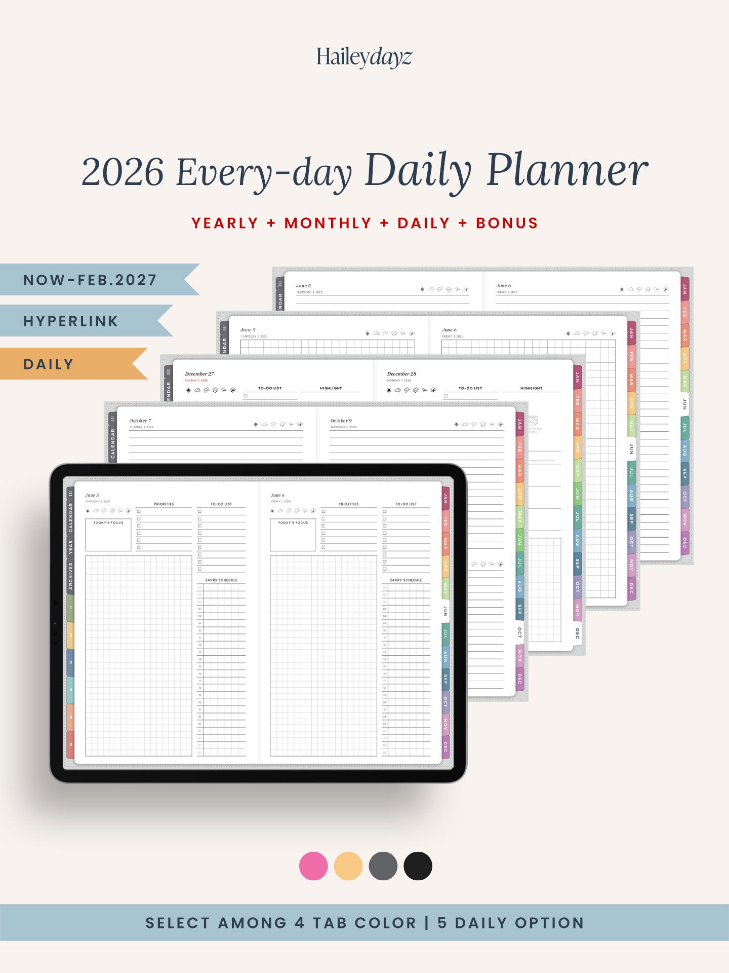 2026 Every-day Planner(Daily)