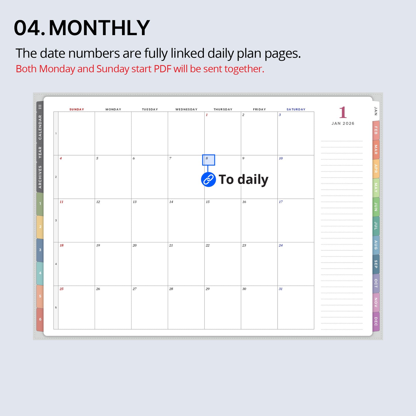 2026 Every-day Planner(Daily)