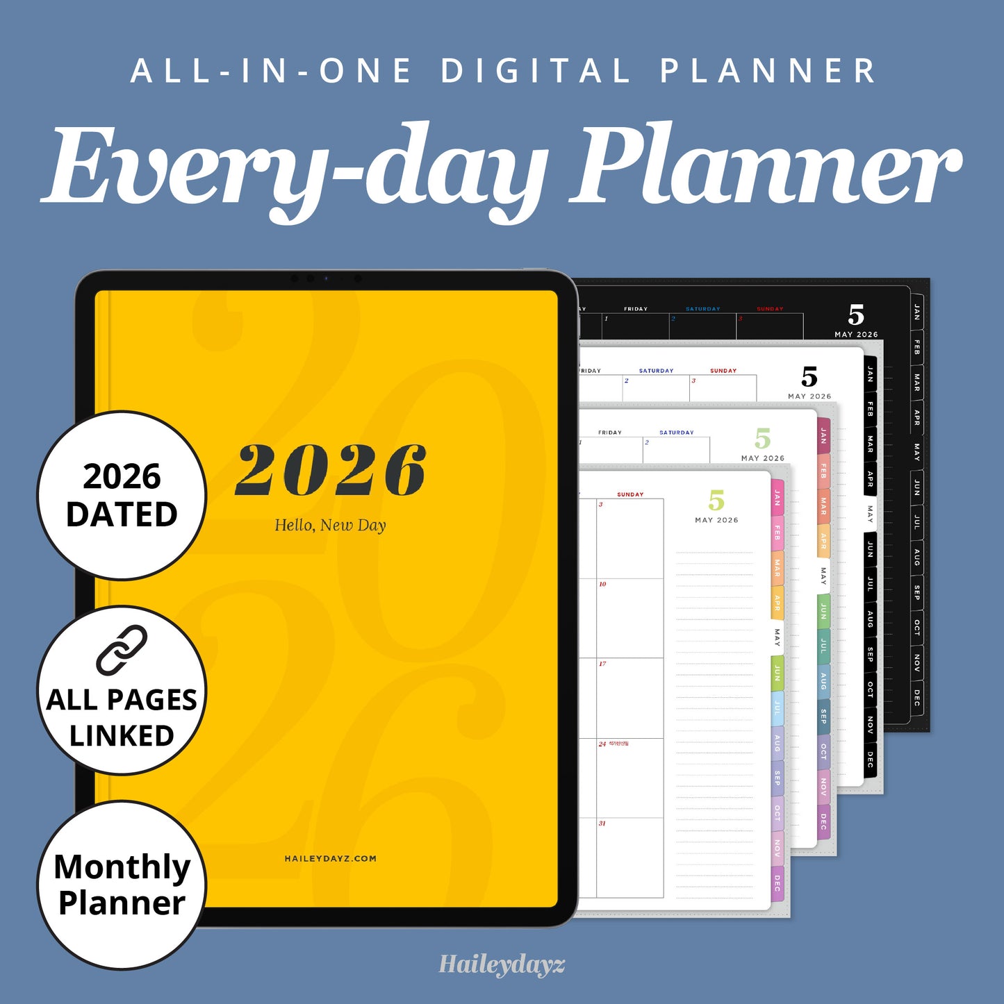 2026 Every-day Planner(Monthly)