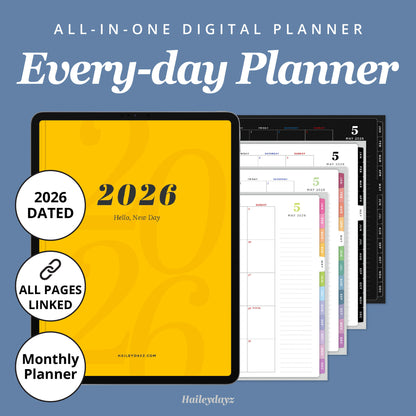 2026 Every-day Planner(Monthly)
