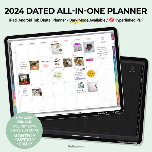2024 Digital All in One Planner - Haileydayz