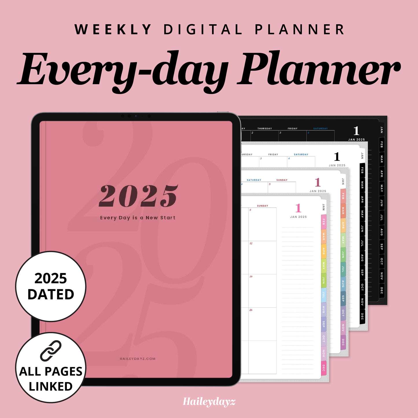 2025 Every-day Planner(Weekly)