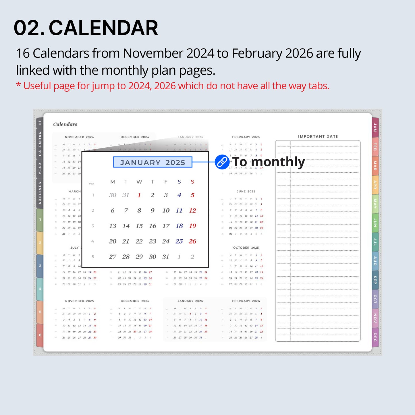 2025 Every-day Planner(Monthly)