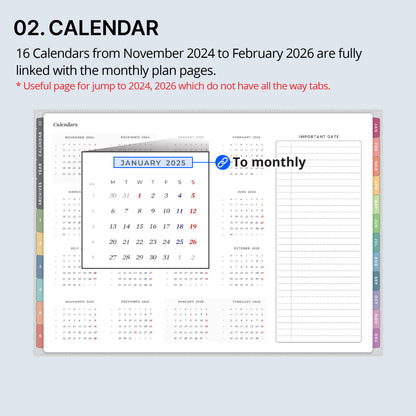 2025 Every-day Planner(Monthly)