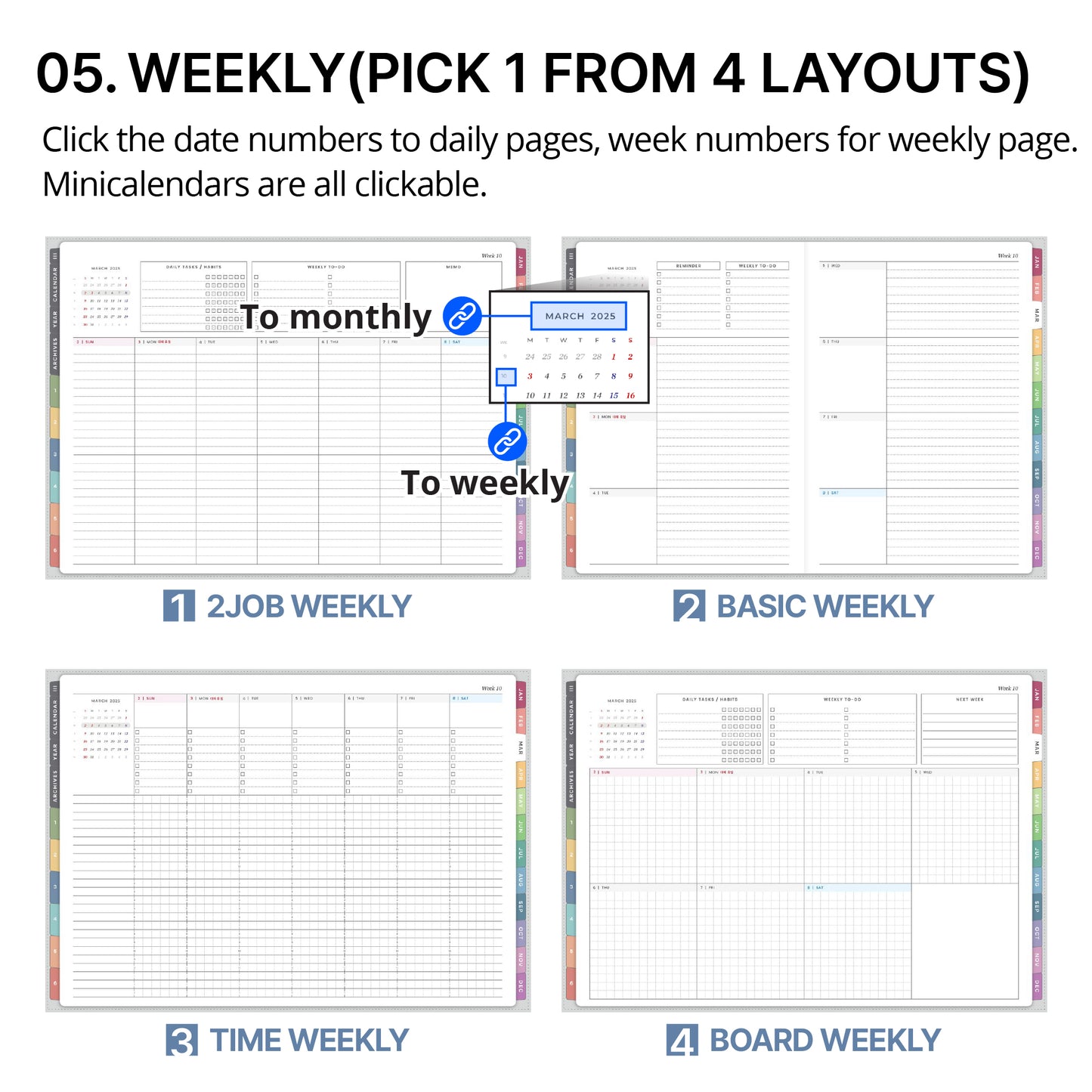 2025 Every-day Planner(Weekly)