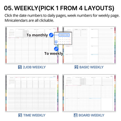 2025 Every-day Planner(Weekly)