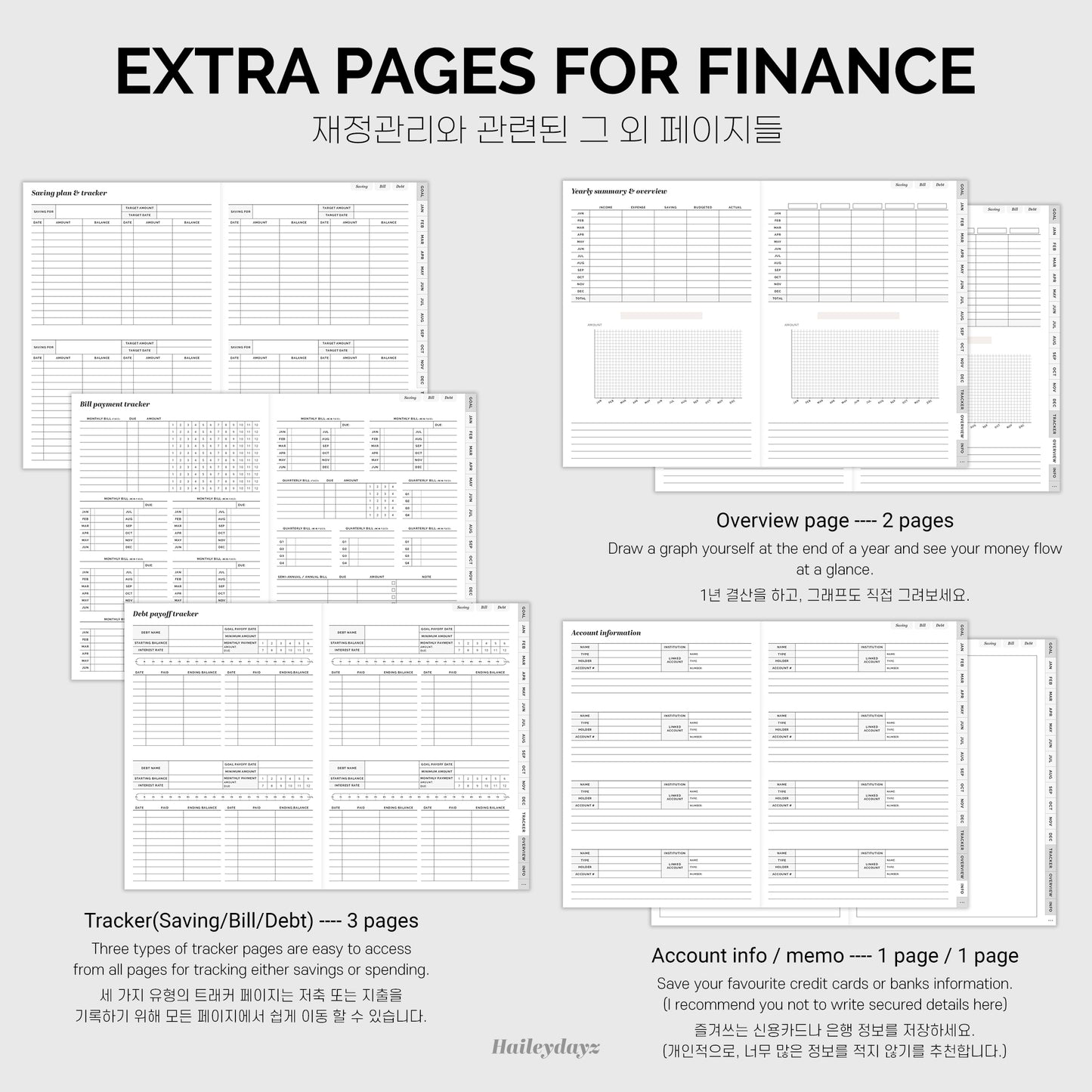 Undated Financial Planner