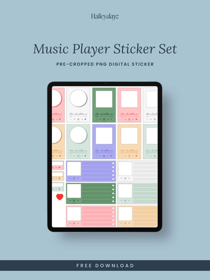 Music Player Stickers