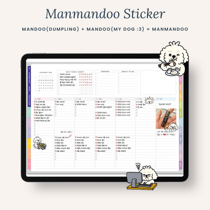 2026 Manmandoo Stickers 만만두 스티커