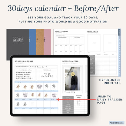 30Days Workout Logbook