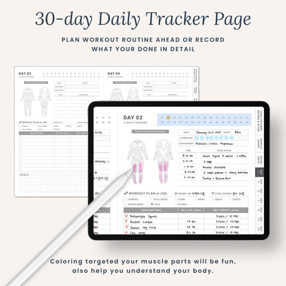 30Days Workout Logbook