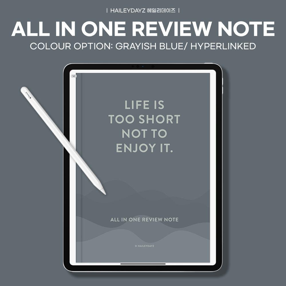 All in One Review Note(2 colour) - Haileydayz