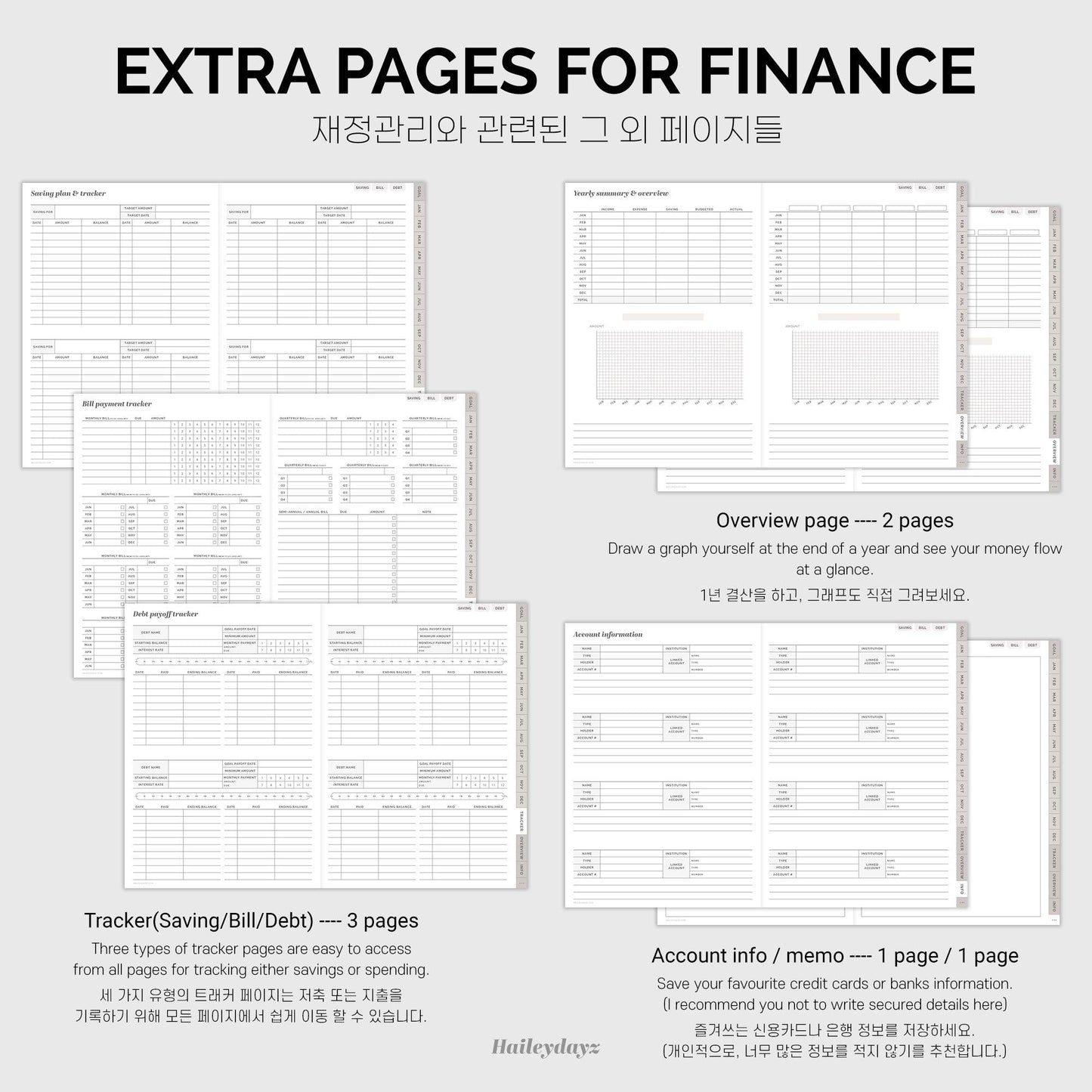 Undated Financial Planner - Haileydayz