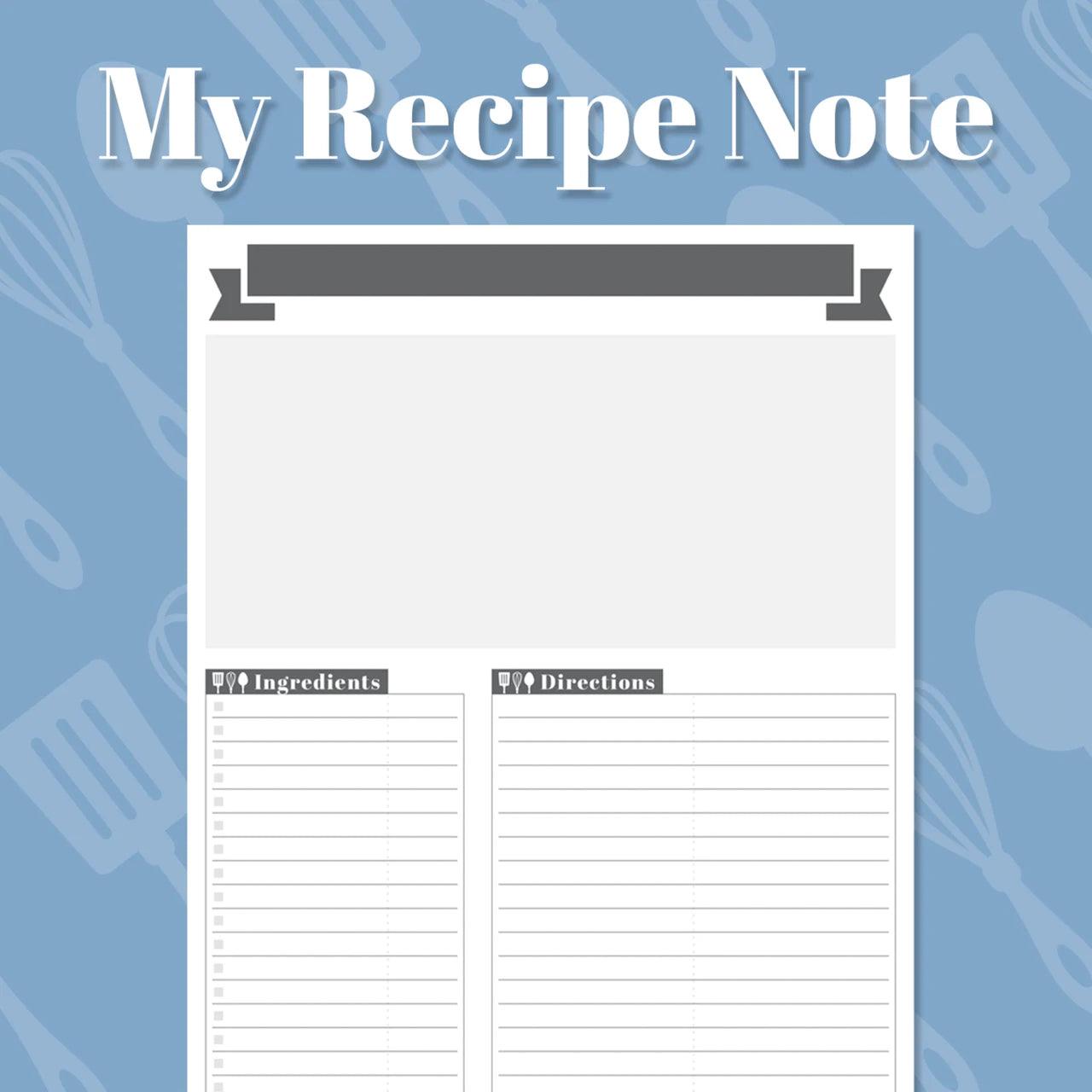 Recipe Card Template - Haileydayz