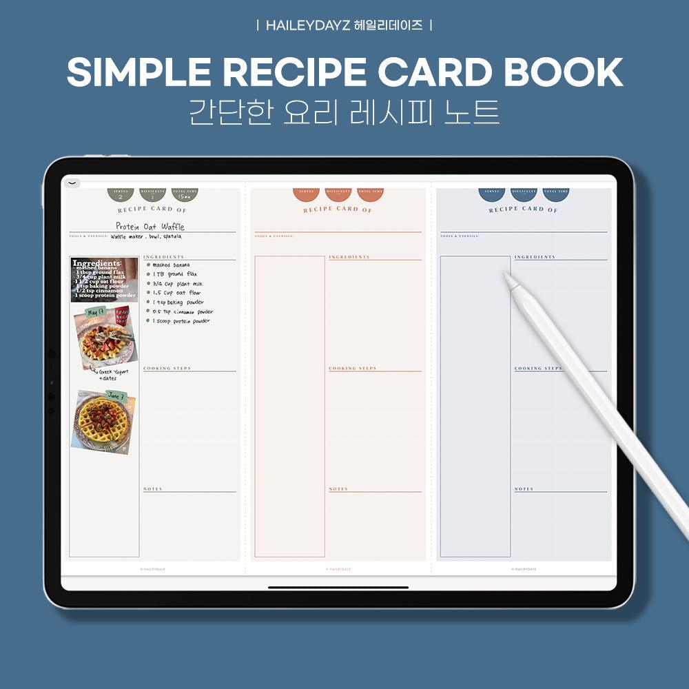 Recipe Card Template - Haileydayz